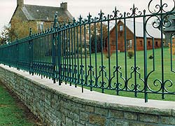 Clôture en fer forgé