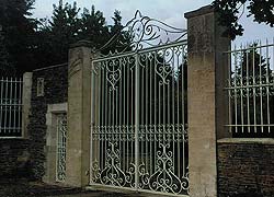 Portail en fer forgé