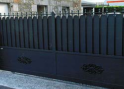 Portail en fer forgé