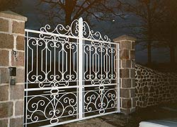 Portail en fer forgé